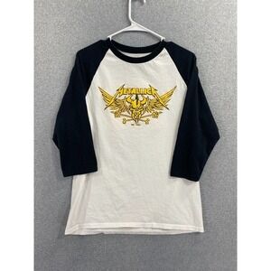 Metallica Graphic Raglan Men's Medium Crew Neck Repo Cotton Shirt 72 Seasons